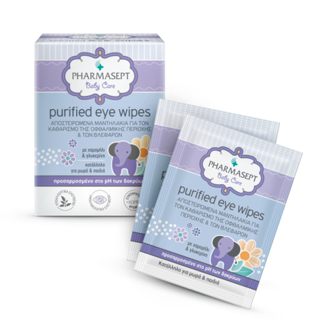 PHARMASEPT - BABY CARE Purified Eye Wipes - 10τεμ.